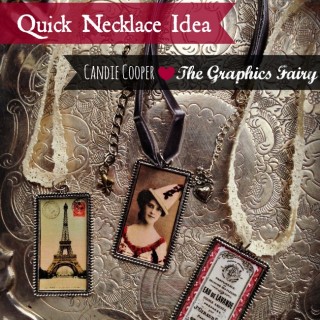 quick necklace idea with pendants
