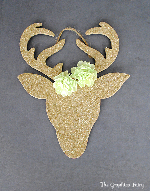 Homemade Christmas Ornaments - Glitter Reindeer - The 