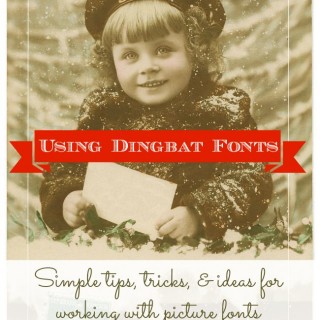 A little girl posing for a photo. Dingbat font tutorial