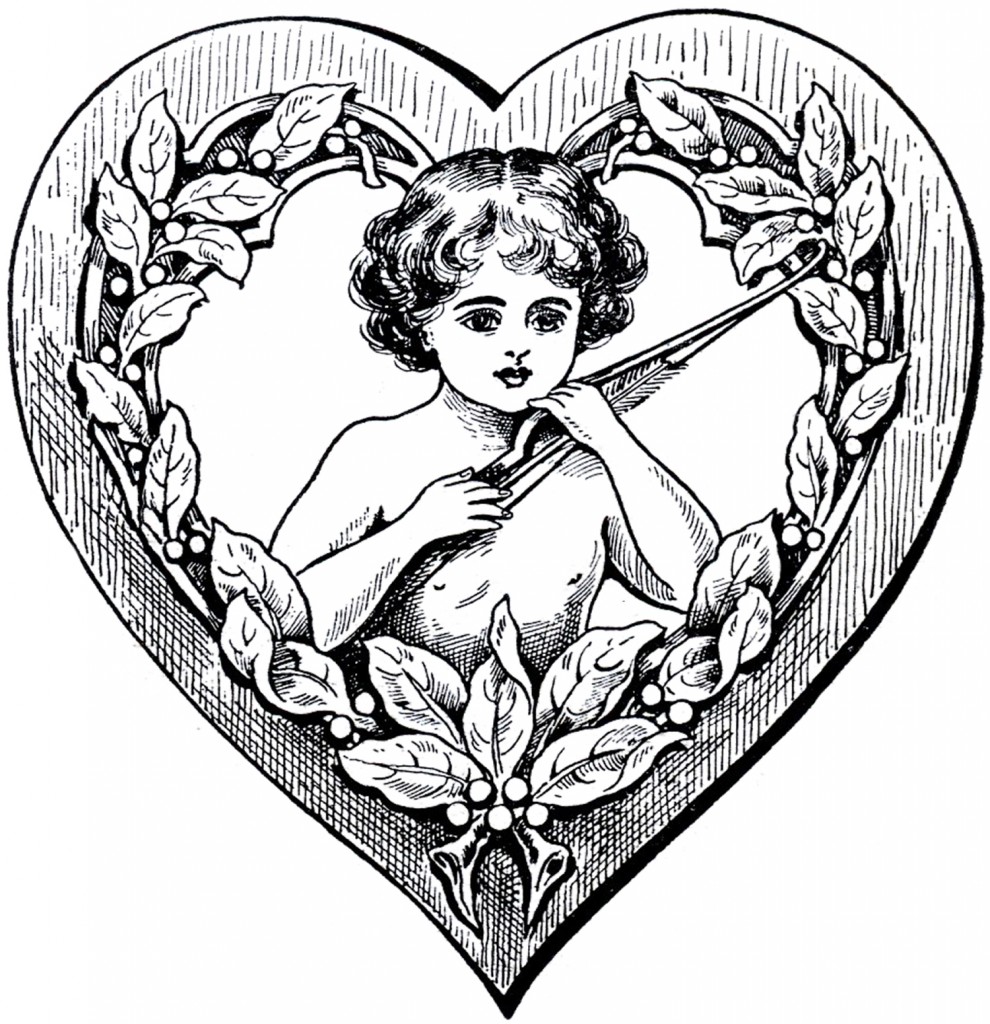  Cupid Heart Clip Art - The Graphics Fairy