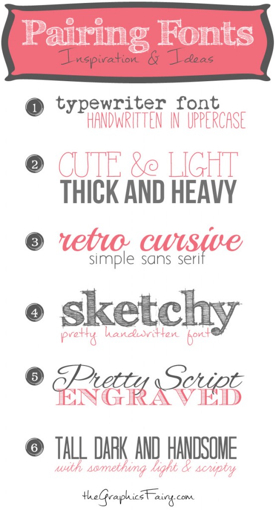 Graphics Fairy Font Pairings