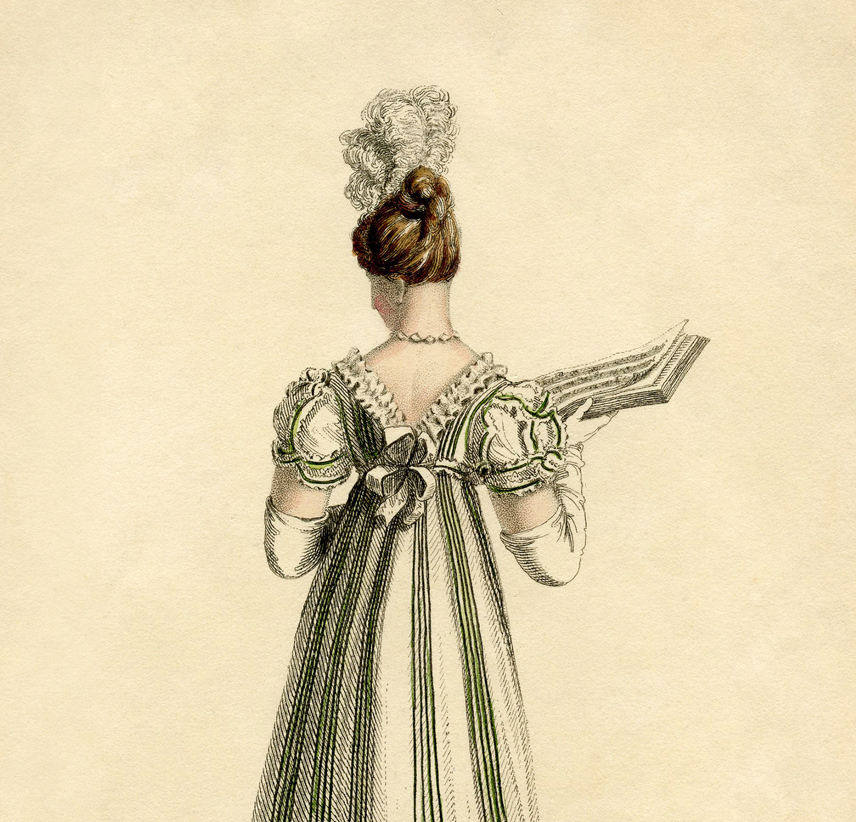 Regency Period Evening Dress The Graphics Fairy