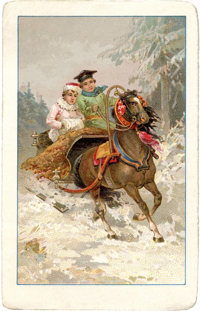 Vintage Sleigh Ride Image