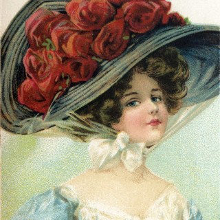 Victorian Hat Lady Image
