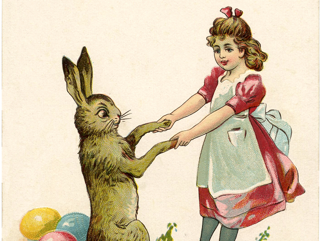 Free Vintage Easter Bunny Images - The Graphics Fairy