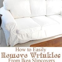How to Easily Remove Wrinkles from an Ikea Slipcover