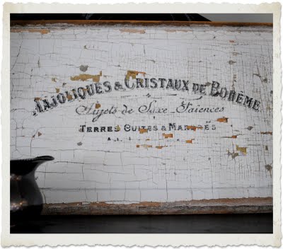 French rustic sign