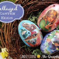 DIY Collaged Easter Eggs