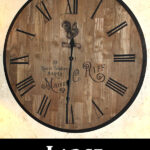 DIY Large Wall Clock from Tabletop