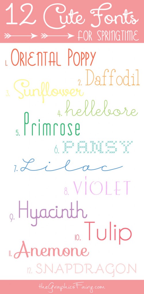 Spring fonts