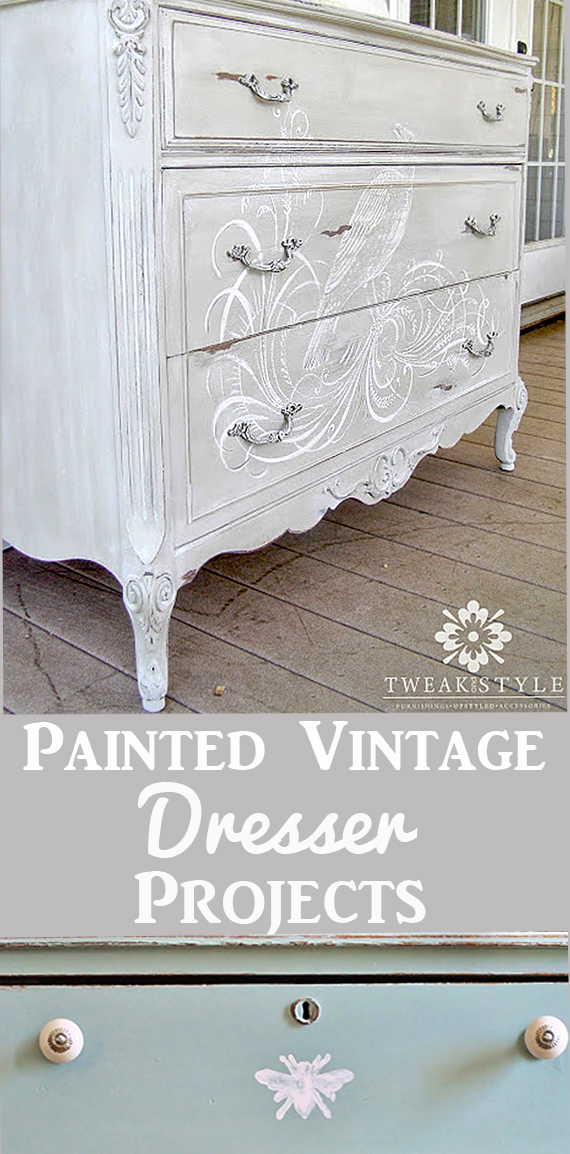 14 Diy Painted Dresser Projects The, Painted Vintage Dresser Ideas