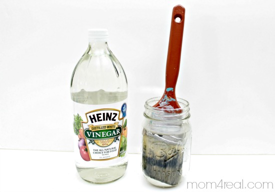 Use Vinegar and Water To Clean Paint Brushes