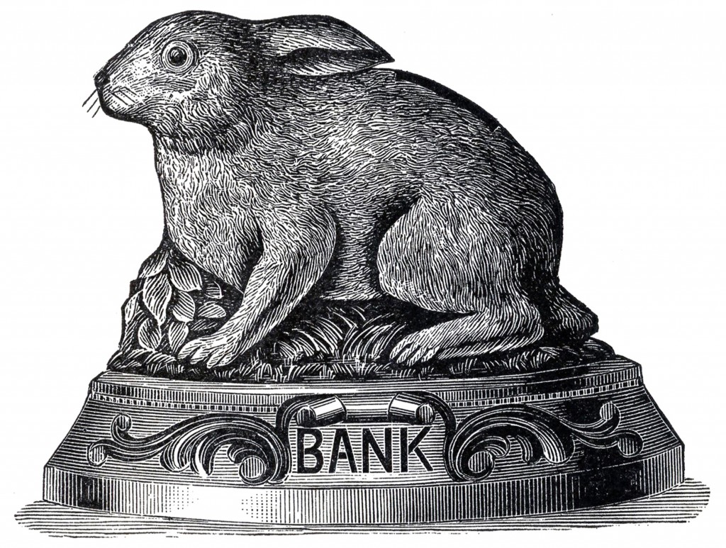 Vintage Bunny Bank Image