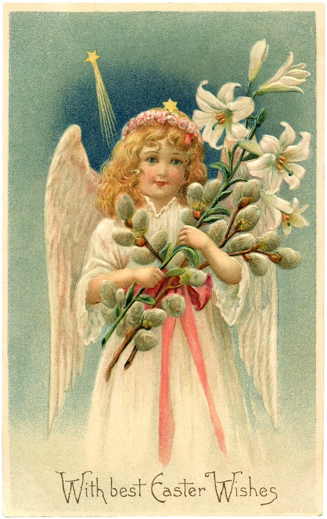 Vintage Easter Angel Image