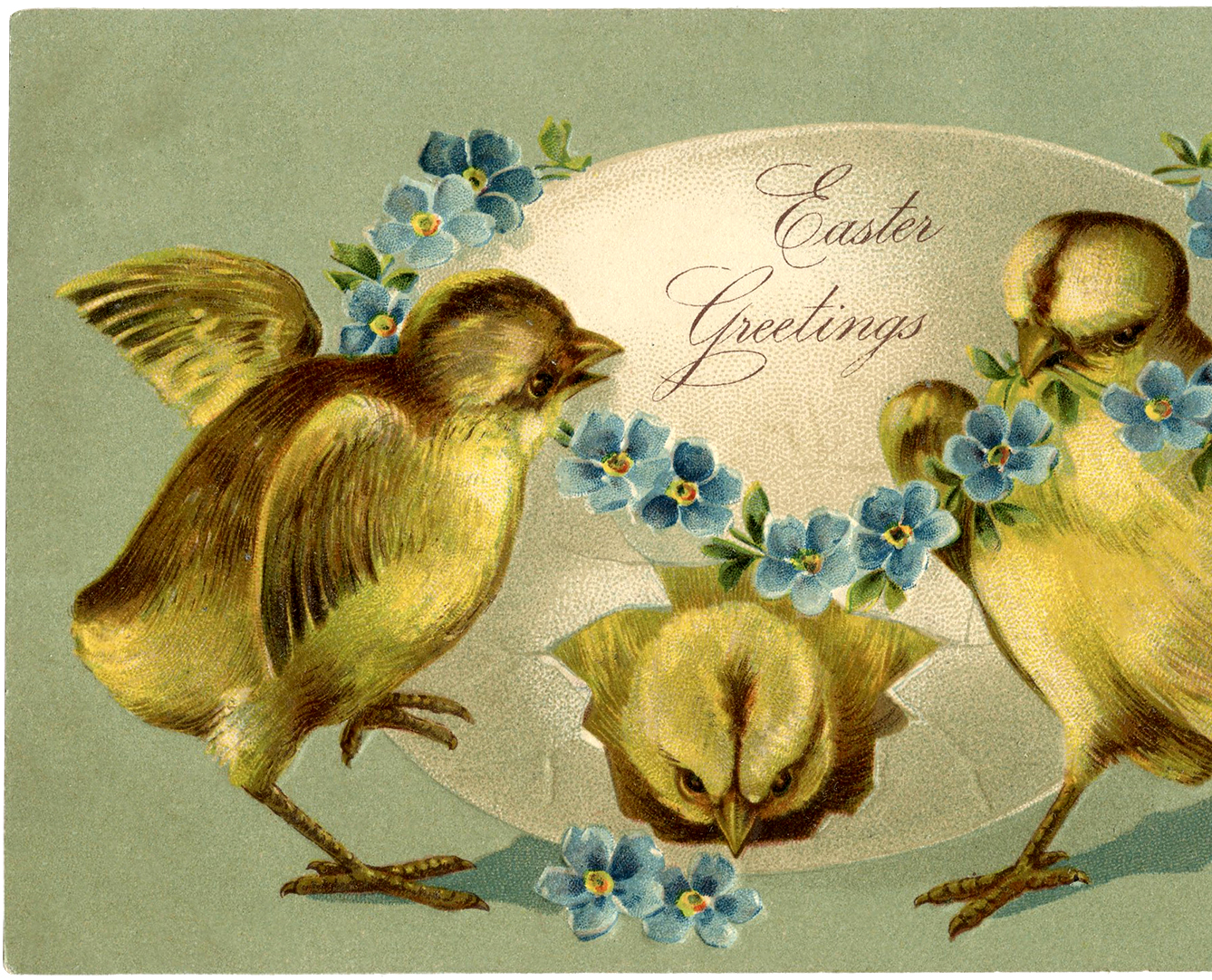 Vintage Easter Chicks Image - Adorable! - The Graphics Fairy