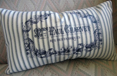 french pillow with Stripes