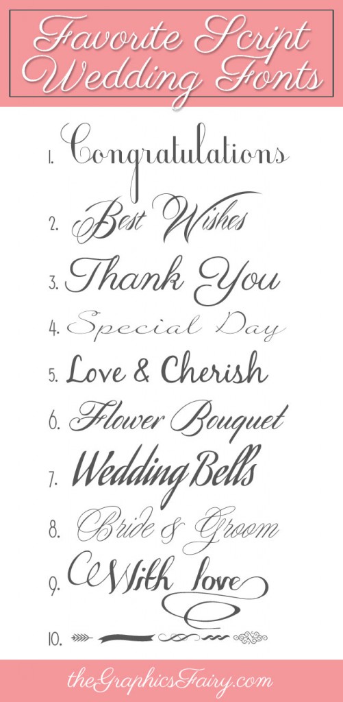 free wedding fonts for cricut