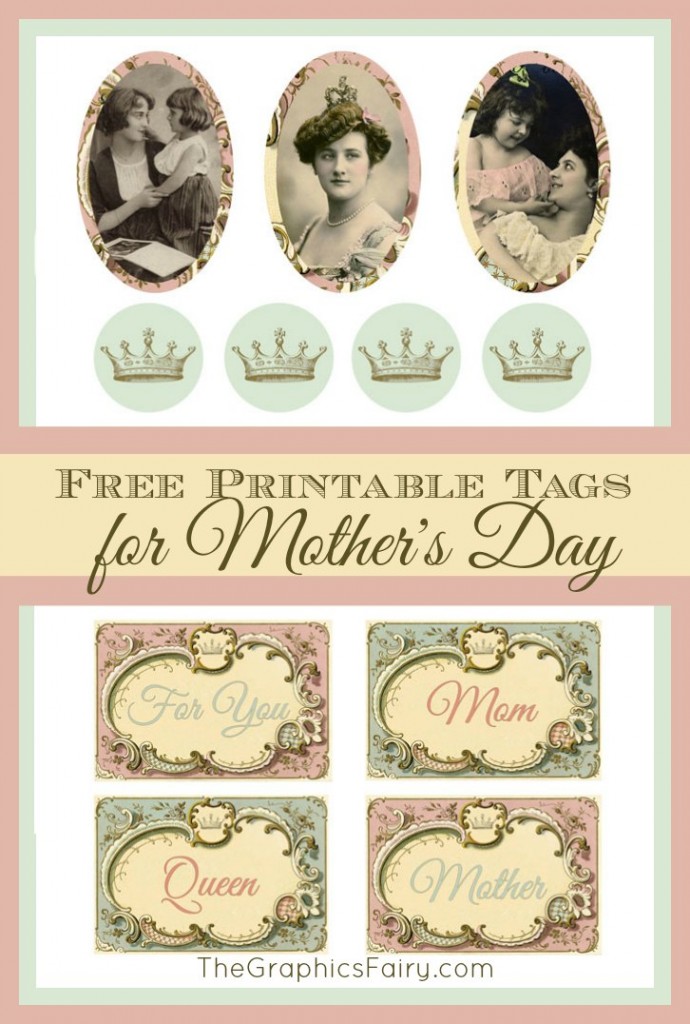 Free printable Mother\'s Day gift tags