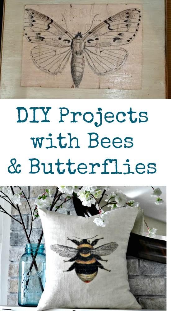diy projects with bees and butterflies