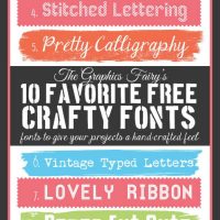 free crafty fonts graphic