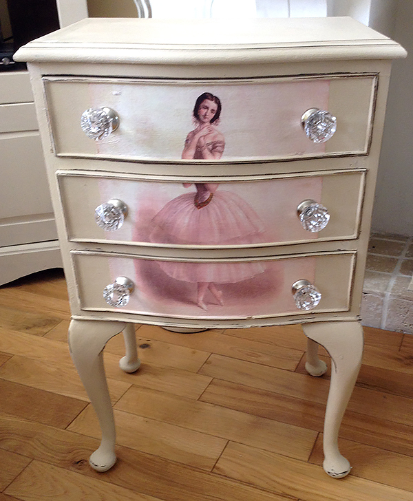 Decoupaged Ballerina Dresser Tutorial The Graphics Fairy