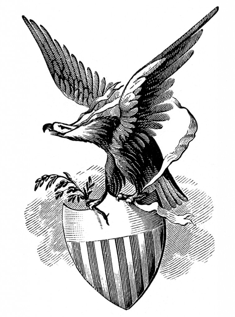 Patriotic Eagle with Shield