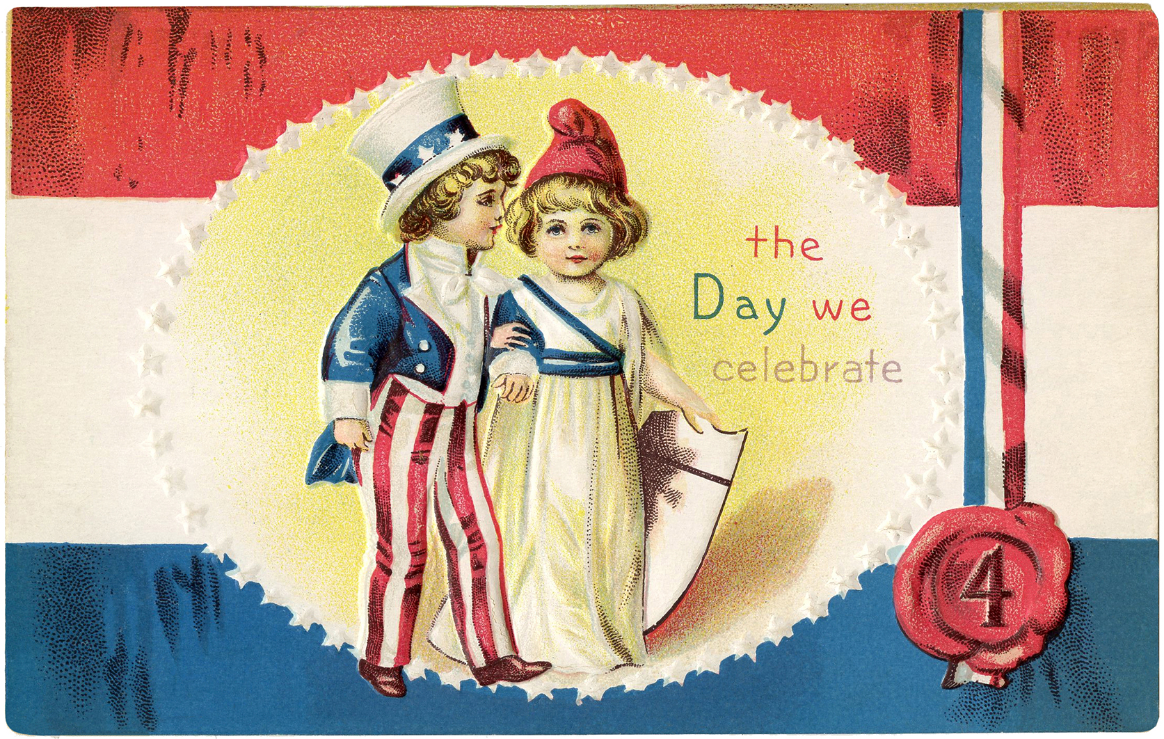July 4th Kids Image - The Graphics Fairy