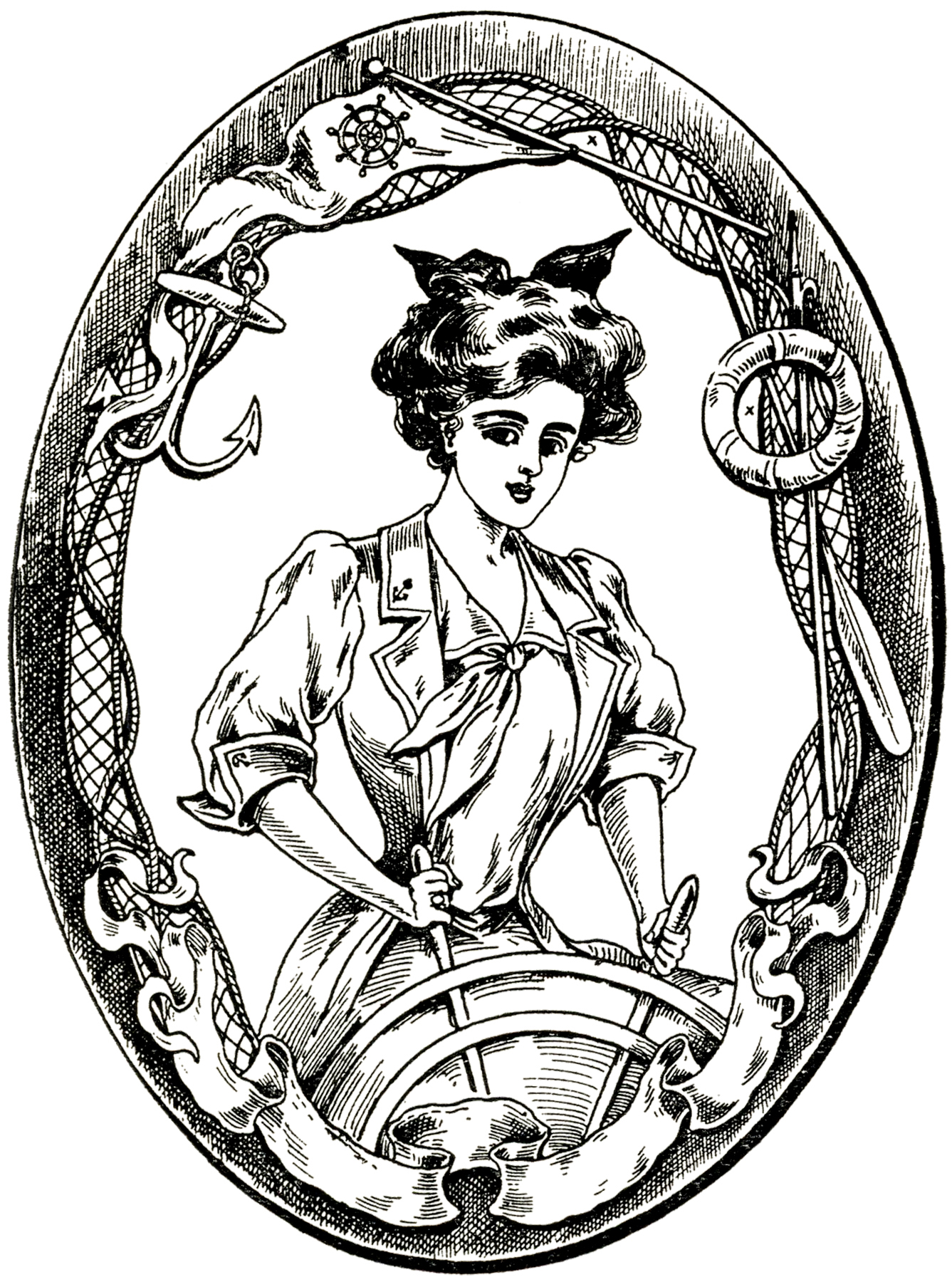 sailor girl clip art