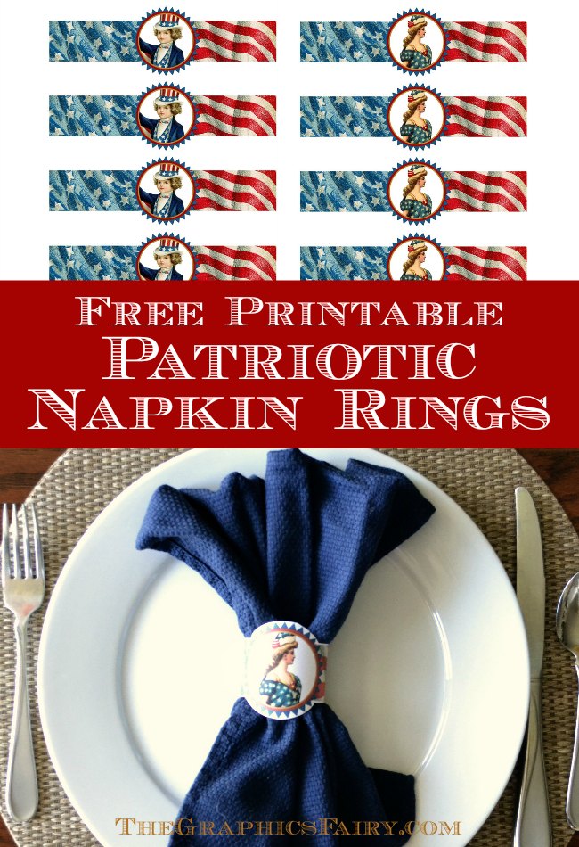 patriotic napkin rings 