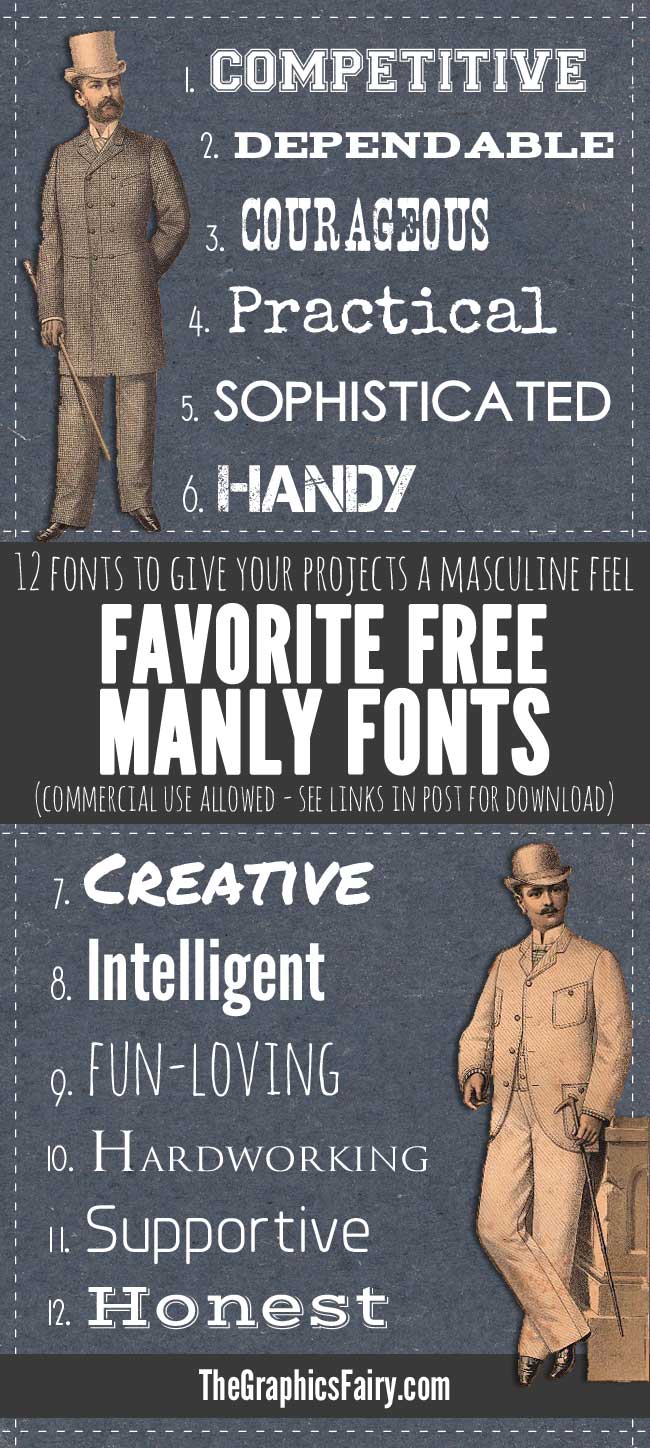 manly man clipart free