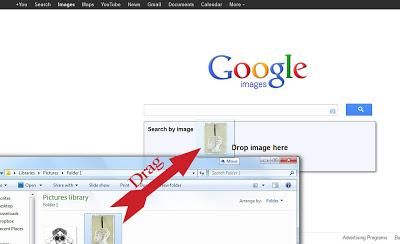 searching for image on google