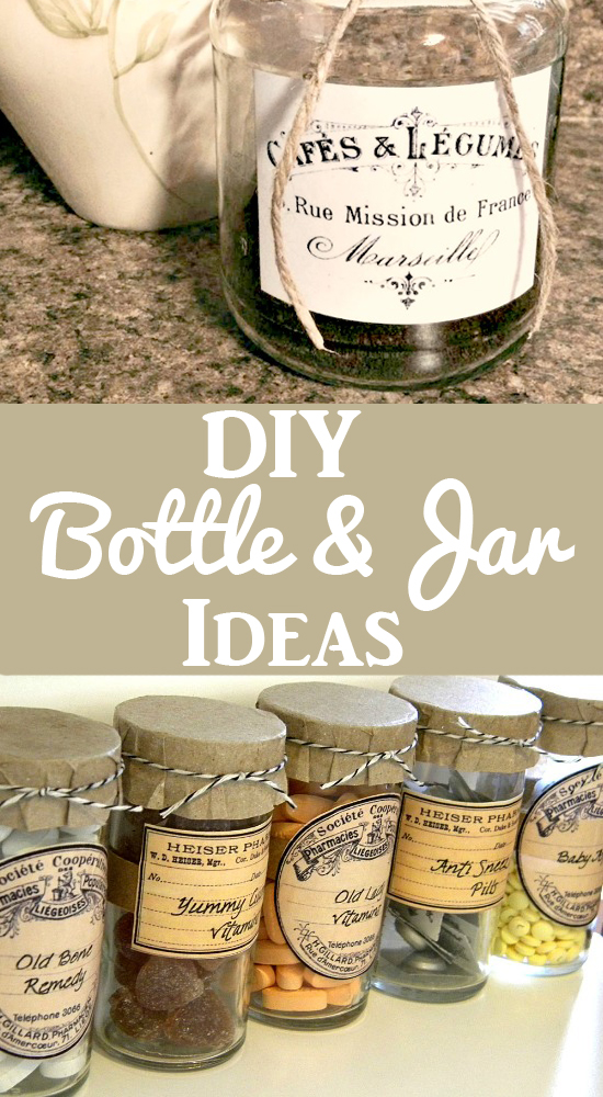 DIY Bottle and Jar Ideas
