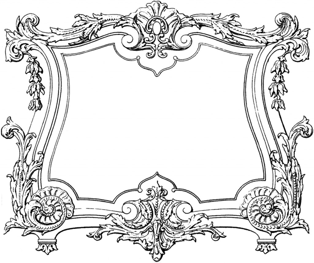 26 Frame Clipart Fancy and Ornate! The Graphics Fairy