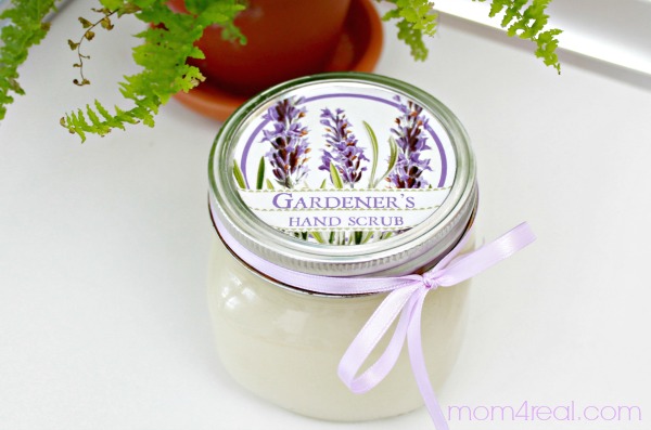 Gardner\'s hand scrub in jar with lavender