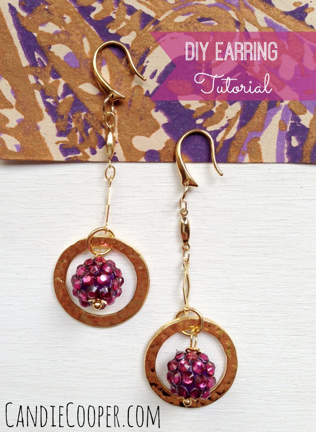 Jewelry Making Berry DIY Earring Tutorial from CandieCooper.com
