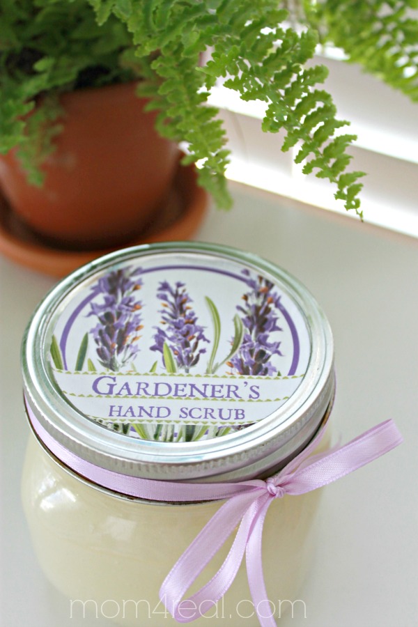 DIY Gardener's Hand Soap for Use in a Pretty Mason Jar