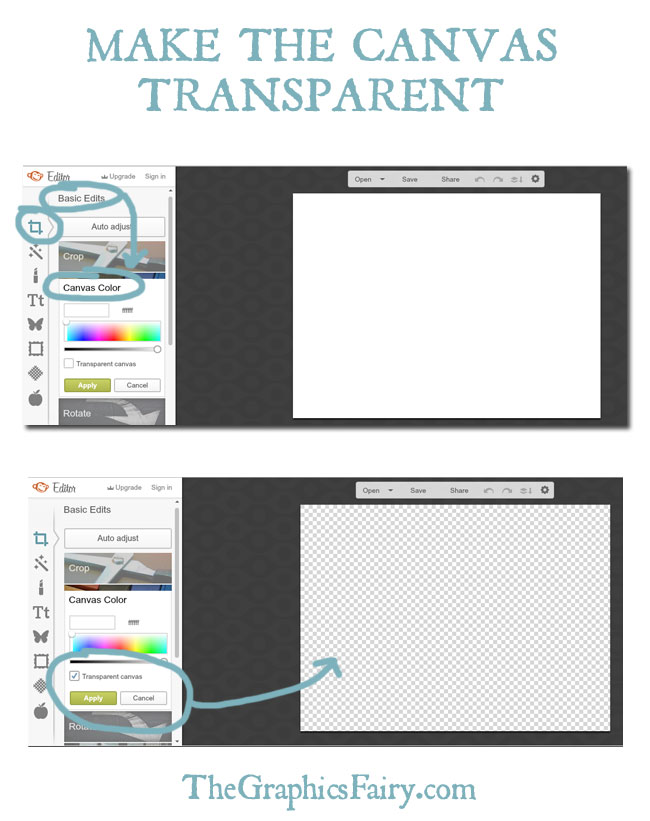 Make a Transparent Background Using PicMonkey The Graphics Fairy