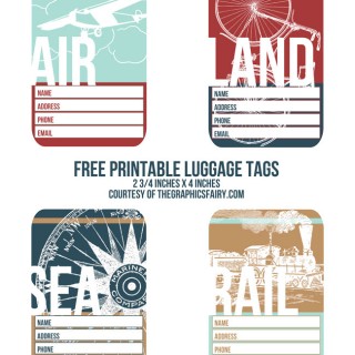 printable luggage tags