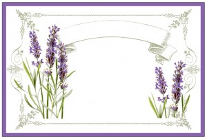 Printable Lavender Stickers