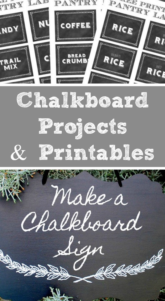 Chalkboard Projects and Printables