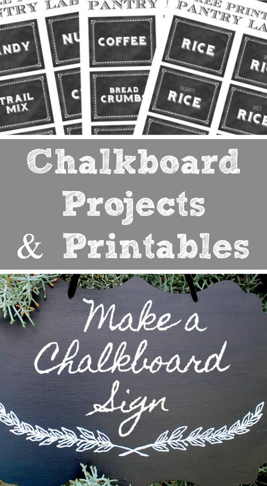 Chalkboard Style Printable Labels - Editable! - The Graphics Fairy