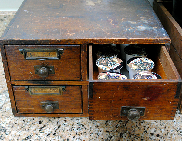 Vintage Coffee Station Drawers