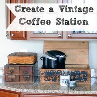 Create a Vintage Coffee Station