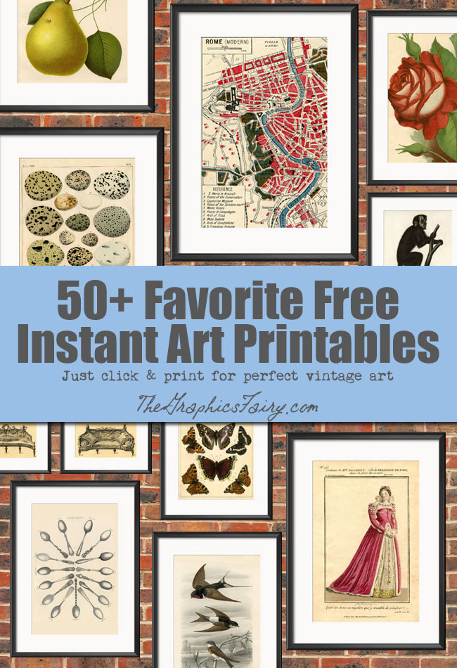 Vintage Printable Wall Art