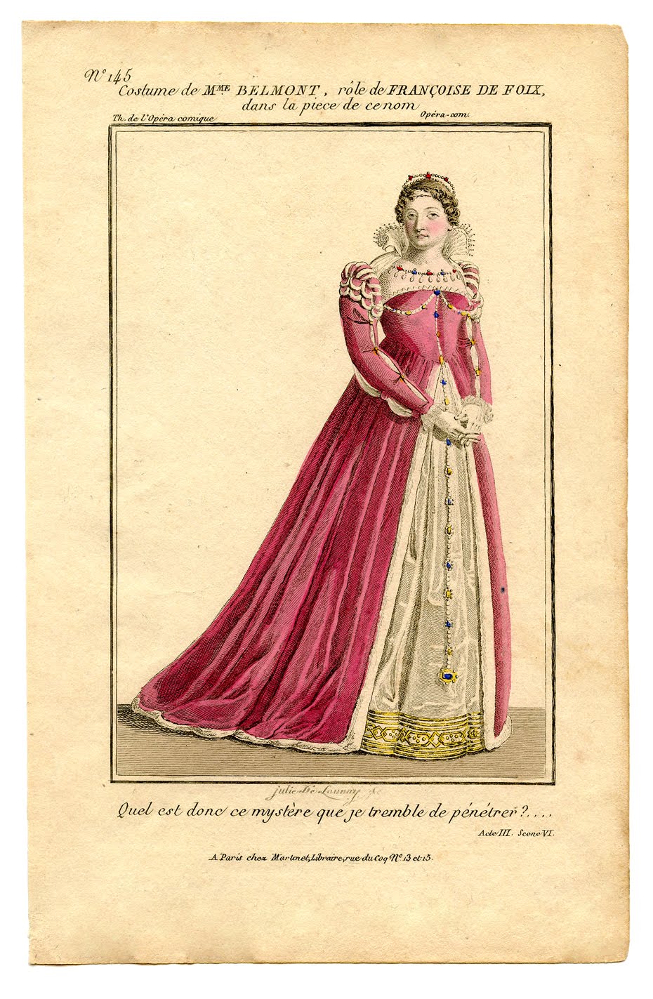 Vintage Prints Costume Lady