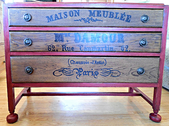 Rustic Red Dresser Reader Featured Project The Graphics Fairy