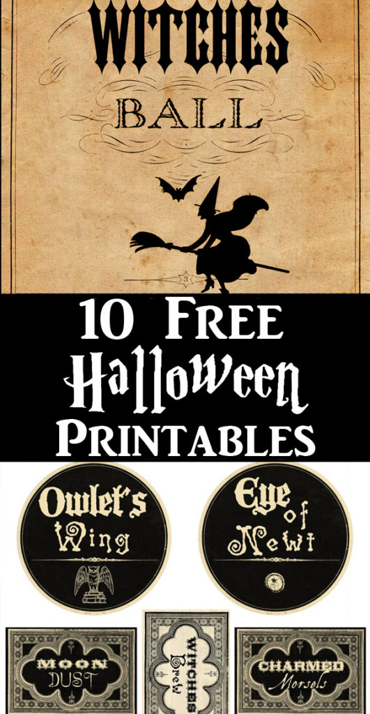 Free Halloween Printables Pinterest Graphic