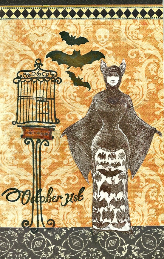 Halloween Collage Art Postcard - Reader Featured Project - The Graphics