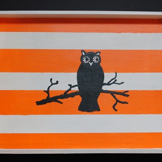 Painted Halloween Tray