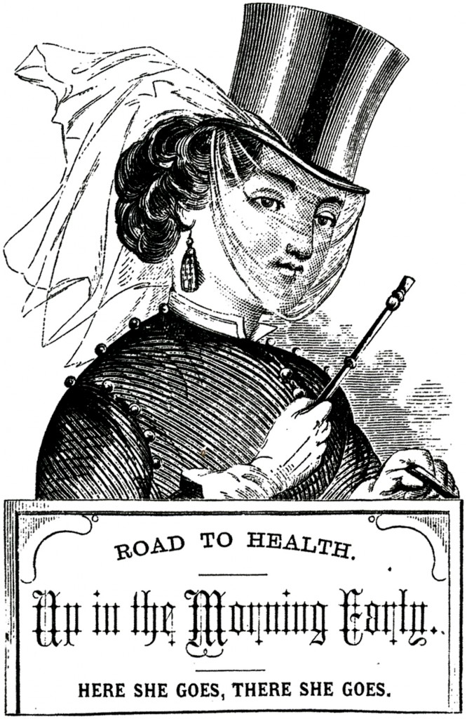 Victorian Riding Habit Lady Image